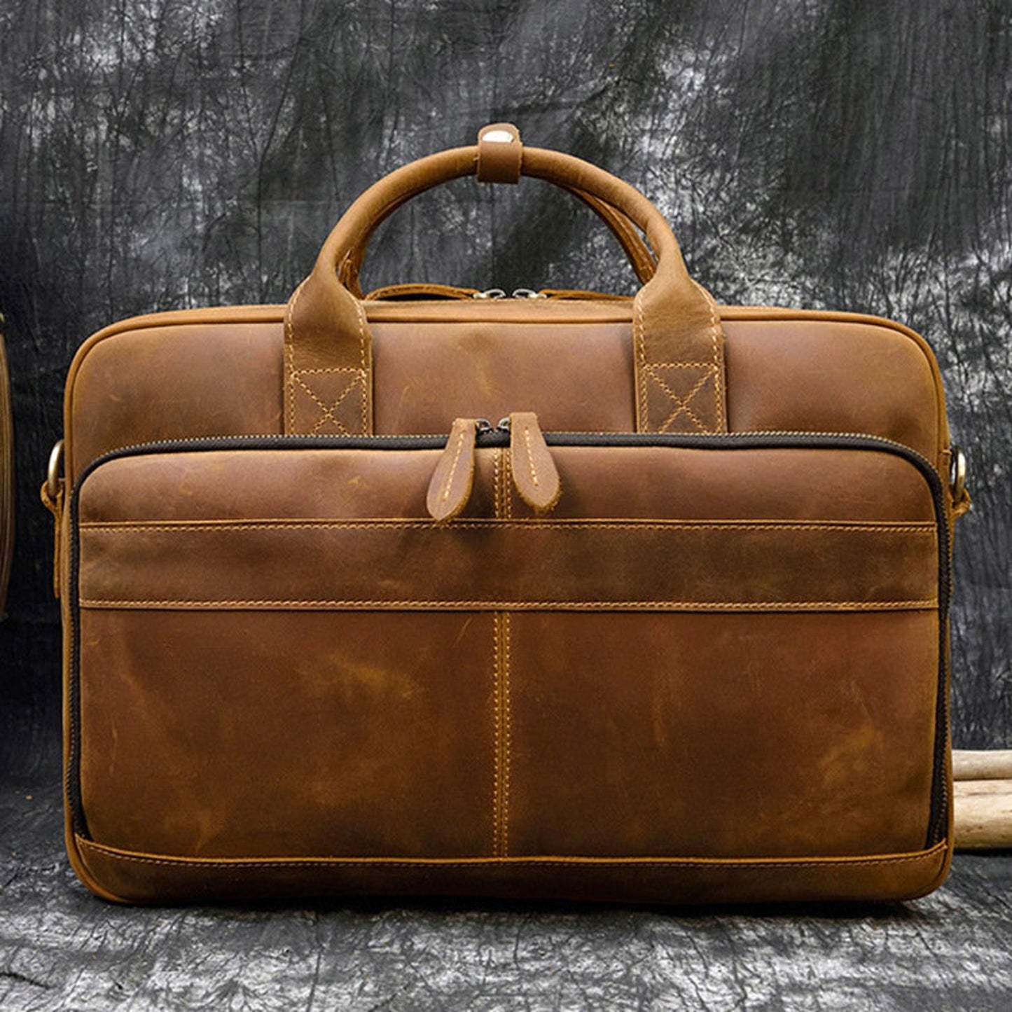 Mens Vintage Leather Computer Handbags