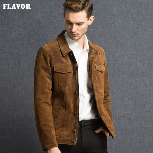 Men's Genuine Pigskin Leather Jacket