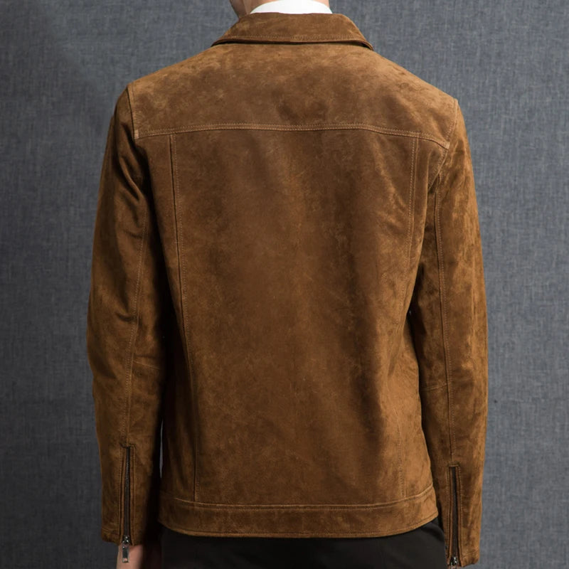 Men's Genuine Pigskin Leather Jacket